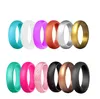 Silicone wed ring for men women engagement wedding jewelry sport elastic rubber band rings