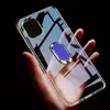 Fodral för Samsung Galaxy A01 Core A11 M11 M01 M31 Transparent Soft Silicone Cover Magnetic Metal Finger Ring Stand Fodral Fundas