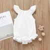 Baby Girl Clothes Lace Flying Sleeve Girls Romper Ruffle Children Jumpsuits Summer Boutique Kids Climbing Clothing 5 Colors DW6466
