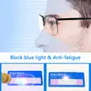 Solglasögon Unbreakable Flexible Progressive Reading Glass för män Kvinnor Presbyopia Anti Blue Light TR90 Titanium Extra härdning213H