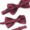 Mężczyźni Krawaty Moda Butterfly Party Wedding Bow Tie Dla Chłopców Dziewczęta Cukierki Solid Color Bowknot Cały Akcesoria Bowtie
