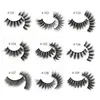 Ręcznie wykonane 1 Para Naturalne Długie rzęsy Faux Mink Lashes Miękkie Grube Fałszywe Eyelash Extension 3D Fluffy Lash Makeup