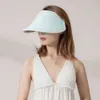 Ohsunny 여름 바이저 모자 여성 안티 UV UPF 50+ 태양 보호 조정 가능한 다기능 통기성 부드러운 Sunhats
