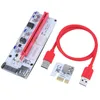 Golden 009S 008S PCI-E PCII Kable Riser 1x 4x 8x 16X Extender Adapter Card SATA 15PIN do 6 pin USB3.0 Kabel