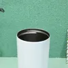 Sublimação 20 oz 30oz tumbler magro direto com duas tampas de função aço inoxidável parede dupla isolada espaços de vácuo branco garrafa de água xícara de café de silicone diy