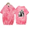 Hot Anime Berserk Tie Dye T-shirt Kortärmad O-hals Y0809