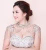Sell High Quality Bride Shoulder Chain Bridal Beads Wraps Bride Wedding Necklace Bridal Jewelry Earrings N3020028458394