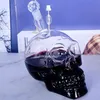 Creative Crystal Crâne Head Bouteille Vodka VoDka Vin de Wine Decanter Bouteilles Whisky Verre Verre Verre Bière Spiritueux Coupe L'eau Verre CLUB BAR HOME Y0113
