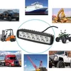 Ny 6 LED 12W bil DRL arbetsljus Spotlight Universal Offroad Automobile Truck Driving Fog Spot Lamp -strålkastare 1 st/2st Light Bar