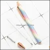 Tükenmez Kalemler Yazma Malzemeleri Ofis Okul Iş Endüstriyel Leopar Basın Kalem DIY Metal Top Öğrenci 54 Renkler Bırak Teslimat 2021 El