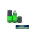 100pcs Empty 2ml Green Glass Roller Perfume Bottle Essential Oil Sample Colorful 2cc Refillable Roll-On Container