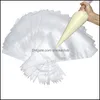 Kök Kök, Matsal Bar Hem Gardendisposeble Plast Pastry Decorating Bag Ost Verktyg Förtjockning Icing Väskor 10 * 6.5 tum 100pcs Dr