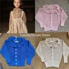 Pullover 2021 Autumn Soor Ploom Kids Sweaters Girls Cute Knitting Cardigan Infant Baby Toddler Fashion Cotton Outwear Tops Clothes