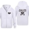 Car Life - Pièces d'argent Répétez nouveauté Sweat-shirts créatifs Hommes Hommes Zipper Sweat à capuche en polaire Cardigans 201128