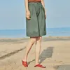 Inman Summer Loose Casual Vintage Hongkong Style Half Long Short Pant 210611