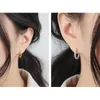 Hoop Huggie PONYKISS tendance 925 en argent Sterling minimaliste croix torsion boucles d'oreilles pour les femmes fête bijoux fins accessoire