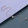 Link Chain LUTAKU Stainless Steel Women Bracelets Rose Gold Adjustable Infinity With Arrow Charm Everyday Gifts For Girls Fawn22