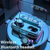 Bluetooth 5.0ワイヤレスTWSヘッドフォンイヤホンF9イヤホンステレオHIFIスポーツヘッドセットイポンアンドロイド電話HDコール用ユニバーサル