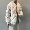 Winter Warme Outwear Frauen Diamant Baumwolle Gepolsterte Lose Parka Übergroßen Mäntel Jacke 210531