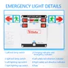 緊急照明Yilida多機能二重頭照明LED充電式