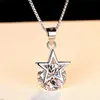 Crystal Womens Necklaces Pendant fashion silver jewelry star collarbone chain gold plated