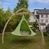 UFO forma tenda tenda pendurado cadeira de balanço do casulo de seda para crianças adultos interiores indoor hammock tenda hamaca pátio móveis 211 w2