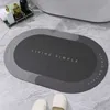 Nordic Style Anti-slip Oval Bathroom Absorbent Dry Feet Toilet Doorway Carpet Rug Family Entrance Door Mats Bedroom Kitchen Soft 210928