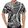 Chemises décontractées pour hommes 2022 Mode Baseball Jersey pour hommes Polynésien Tribal Tattoo Print Party Loose Soft T Camisa Sport Shirt