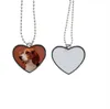 2021 NEW Sublimation DIY Blank White Stainless Steel Dog Tag Pendants Mix Style