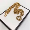 2021 Love diamond Necklaces story the queen's necklace Womens Pendant Double Letter Flash Gold Letters Pendants Simple Party 321F