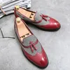 Zapatos de caballero de diseñador para hombre Todas las estaciones Empalme de tela Moda Encanto Desfile Vestido de novia Calzado de fiesta de gran tamaño: US6.5-US13