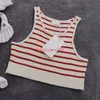 Summer Elastic Vests for Women's Tanks Fashion Letter Camis Vest Tops Print Brand Camis Outdoor Breathable Soft Touch Girls Sport Tee Clothing