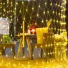 1.5m * 1.5m LED Mall Decorazioni natalizie rete da pesca famiglia luci di colore impermeabili all'aperto