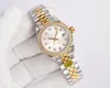 Designer Watches High quality 26mm fashion gold Ladies Diamond dial sapphire automatic womens watches Stainless steel strap bracelet Wristwatch box bag ring