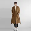 Herrgravrockar Autumn Men Winter Coat Overcoats Jacka Casual Fashion Slim Fit Plus Size Peacoat HOMBRE Outwear LWL77552 Viol22