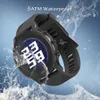 Moniteur de fréquence cardiaque au poignet pour hommes GPS montre numérique intelligente affichage couleur pour montre-bracelet numérique de course de Marathon