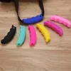 NOUVEAUConvenient Bag Hanging Holder Quality Mention Dish Carry Bags Kitchen Gadgets Silicone Candy Color Save Effort Tools Keychain RRF11726