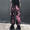 HOUZHOU Harajuku Tie Dye Harem Pants Women Joggers Hip Hop Streetwear Korean Fashion Trousers Hippie Jogging Oversize Casual 211115