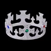 Cosplay King Queen Crown Party Hats Opona Prince Princess Crowns Przyjęcie urodzinowe kapelusz złoty srebrny 2 kolory z torbą opp. 8 kolorów FWE8229989