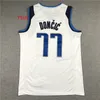 2021 22 Fashion version Basketball 75th city Luka Vintage 77 Doncic Jersey Mens Throwback Dirk 41 Nowitzki kristaps 6 Porzingis Embroidery Shirts