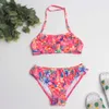 Multi Style Kids Girls Bikini Set Print Swimwear Swimsuit Summer Children Biquini Infantil Bathing Suit A369 210702