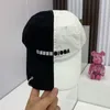 Classic Mens Baseball Cap Shape Embroidery Letter 50/50 CAP IN BLACK/WHITE Designer Fitted Hat Women Fashion Hats Cotton Adjustable 2201184D