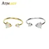Pierścienie klastrowe wysokiej jakości otwarte kobiety pierścionki, moda dwa opal kamień Pradze ustawienie klasyczny delikatny złoty kolor dostosować pierścień dam1