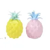 Newcreative cor desenhos animados desenho animado abacaxi dedo aperto elástico macio brinquedo adulto estresse esfera feriado portátil e lld11