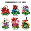 City Mini Immortal Flower Ornament Model Building Blocks Friends Rose Decorazione domestica Mattoni fai da te Giocattoli per ragazze Regalo per bambini AA220303