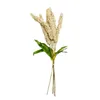 装飾的な花の花輪の花輪6個の人工小型の泡の穀物シミュレーション耳コーンの偽のブーケ花の配置の背景レイアウト
