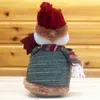 Décoration de Noël Poupées de Noël Ornement d'arbre de Noël Belle Elk Santa Snowman en peluche décoration de Noël Cadeau de Noël pour l'enfant xvt1064