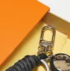 Designer unissex moda corda letra -chave acessórios da cadeia de chaves letra de letra de letra de luxo de luxo Carachain Jóias de joias com box194e