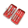 7 pz/set tagliaunghie set manicure set set completo di tagliaunghie strumenti di bellezza tagliaunghie XY342