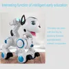 Akıllı Uzaktan Kumanda Robot Köpek Etkileşim Yürüyüş Dans Oyuncaklar Programlanabilir Dokunmatik Sense Robot Elektronik PET W / Hafif Ses